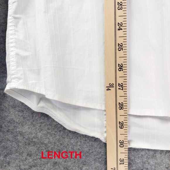 7 Diamonds Shirt Mens Large White Button Down Y2K  Gothic Punk Grunge Rockabilly - Picture 5 of 14